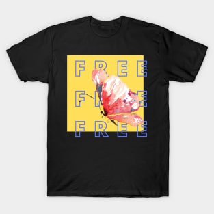 Bold and Urban, Free as a Butterfly Shirt, Simple Free Tee T-Shirt